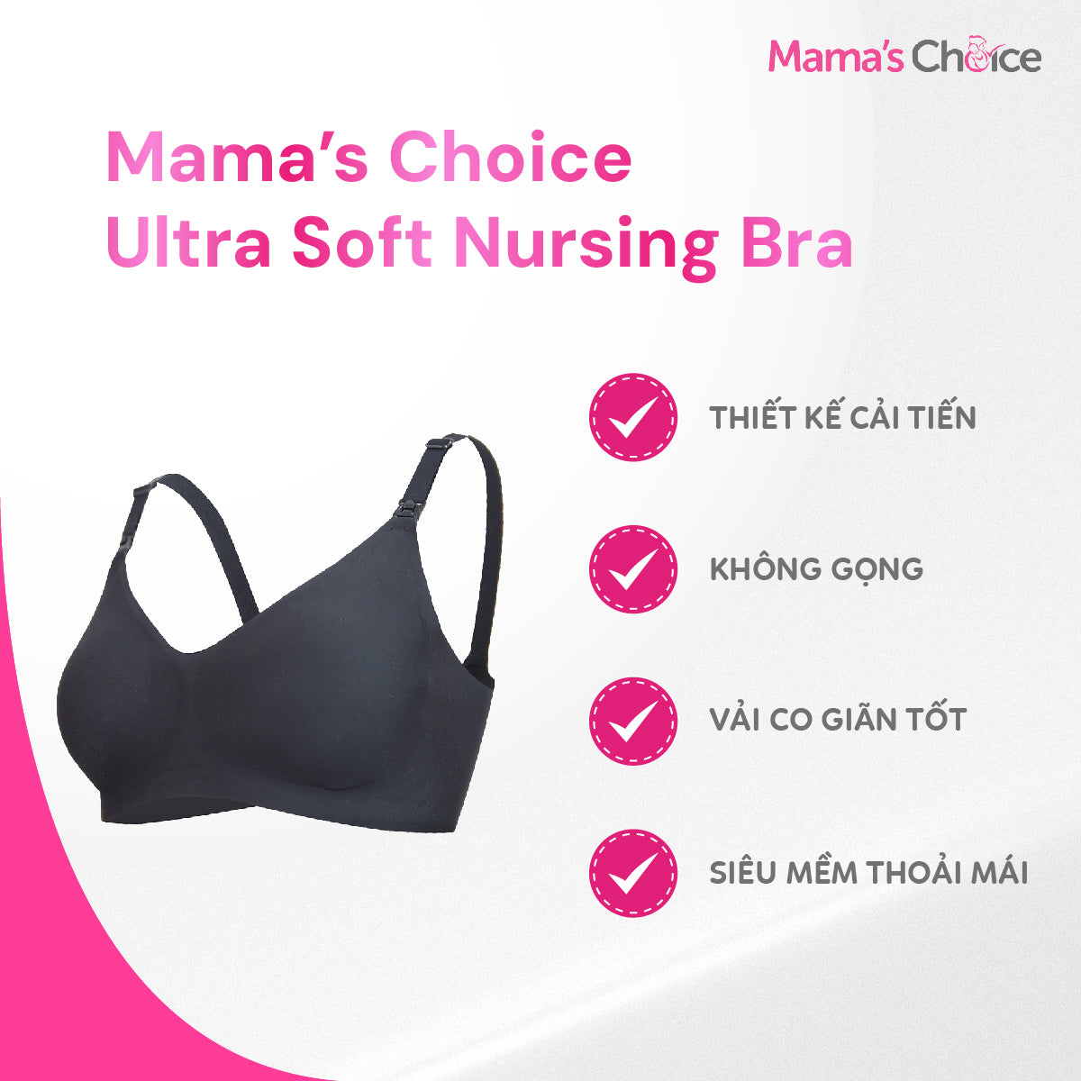 Loại áo ngực cho mẹ bầu mặc thoáng mát, dễ chịu, sau sinh cho con bú cũng tiện lợi