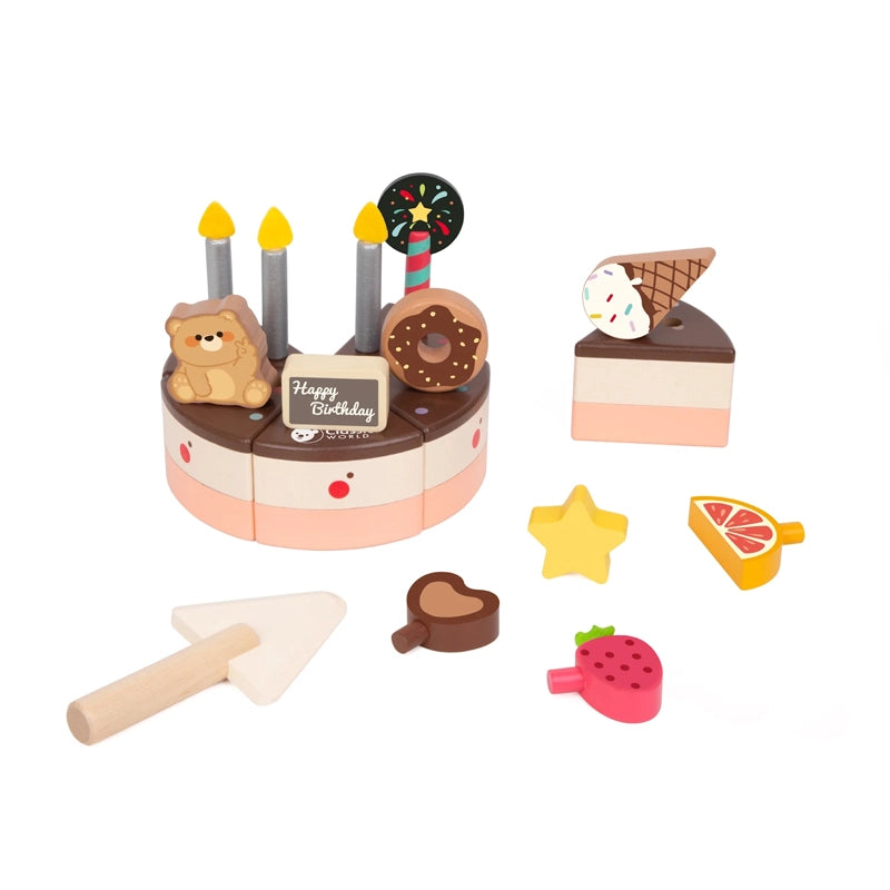Bộ Đồ Chơi Gỗ Cắt Bánh Kem Sô-Cô-La Chocolate Cake | Classic World