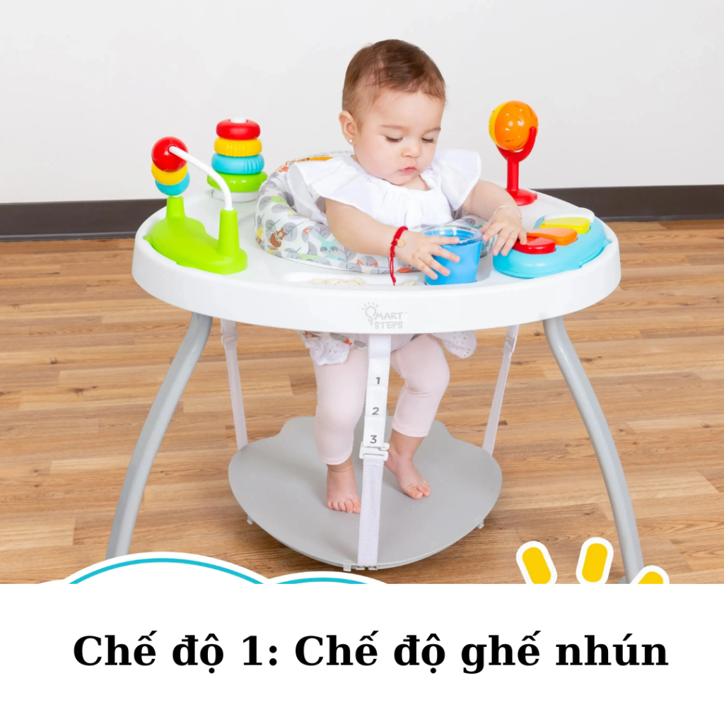 Baby Trend 3-in-1 bouncer with toys