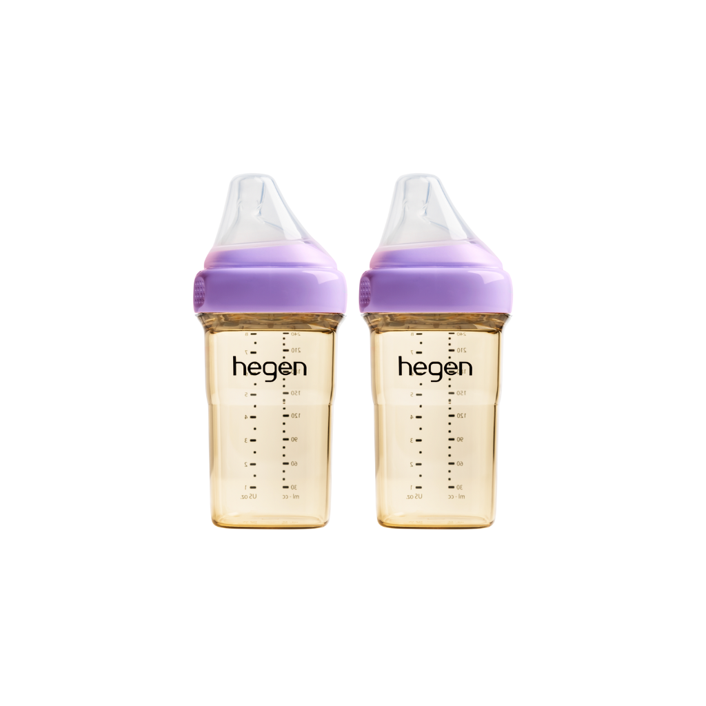 Bộ 2 Bình Sữa Hegen Ppsu 240ml Núm Ti Size M Từ 3 – 6 Tháng