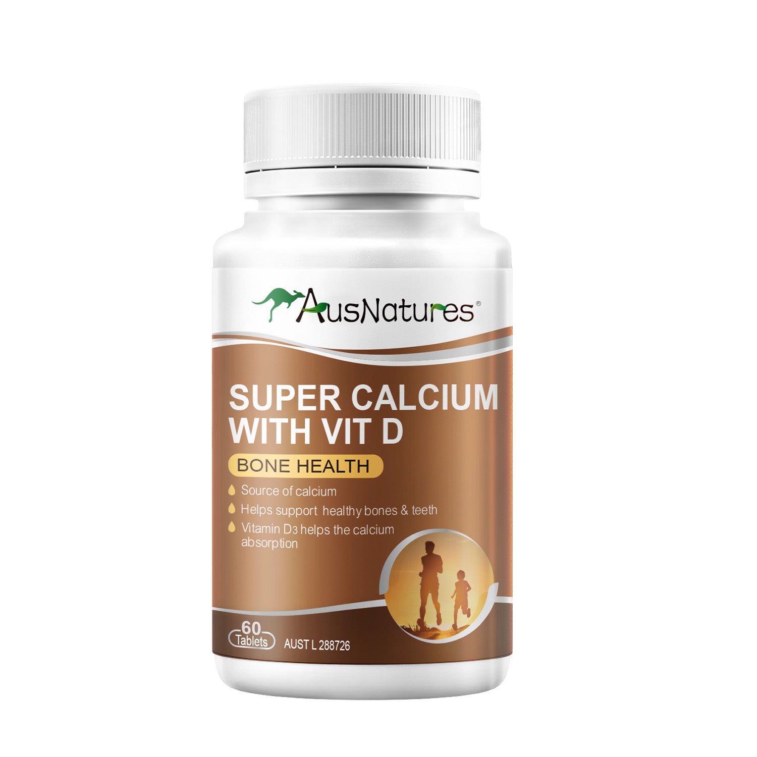 Viên uống Canxi hữu cơ hỗ trợ xương & răng chắc khỏe AusNatures Super Calcium Vit D