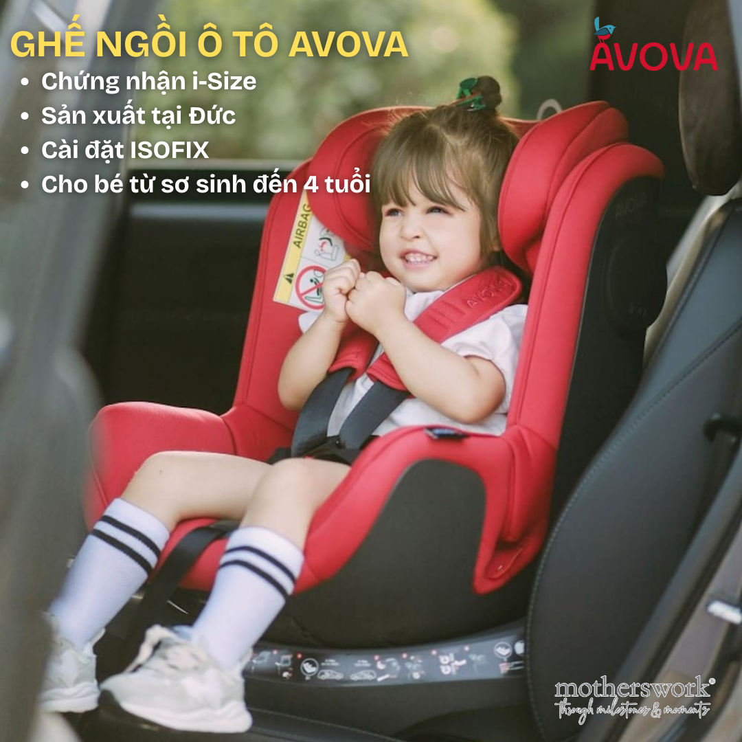 Ghế Ngồi Ô Tô Cho Bé Avova Swan-Fix I-size