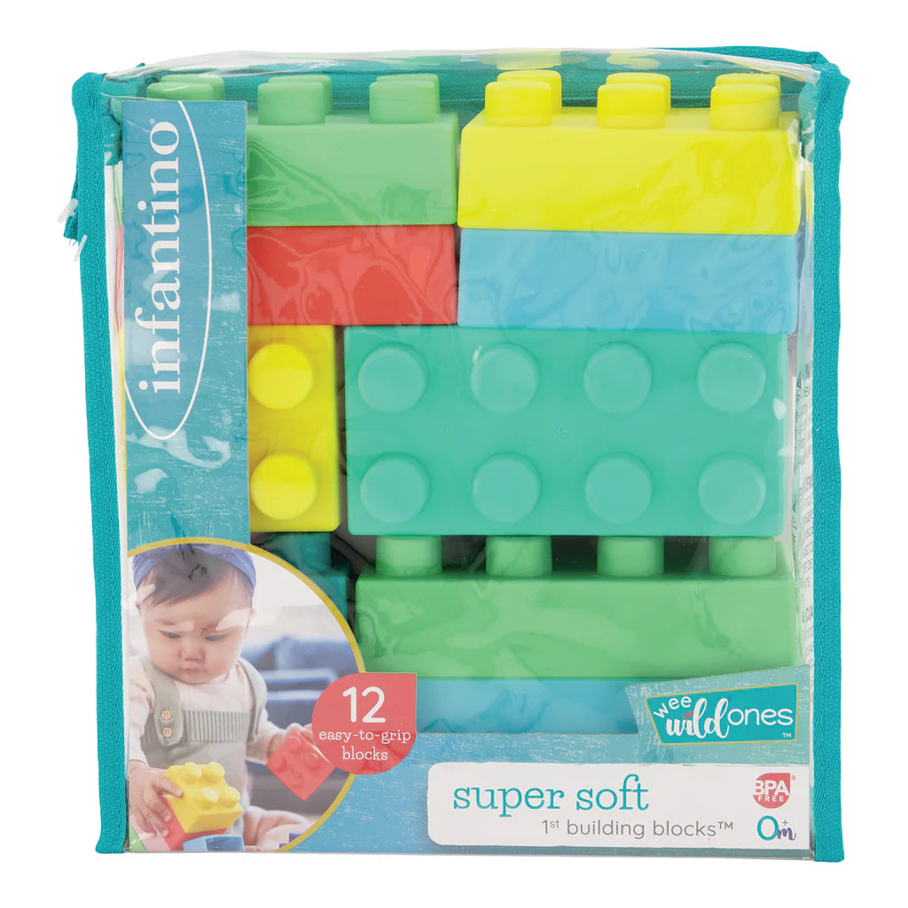 Bộ Đồ Chơi Khối Xếp Hình Silicon | Infantino