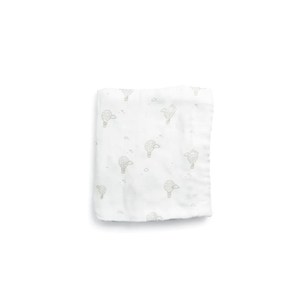 Khăn Quấn em bé vải sợi tre Kèm Túi Vải Organza 120x120Little