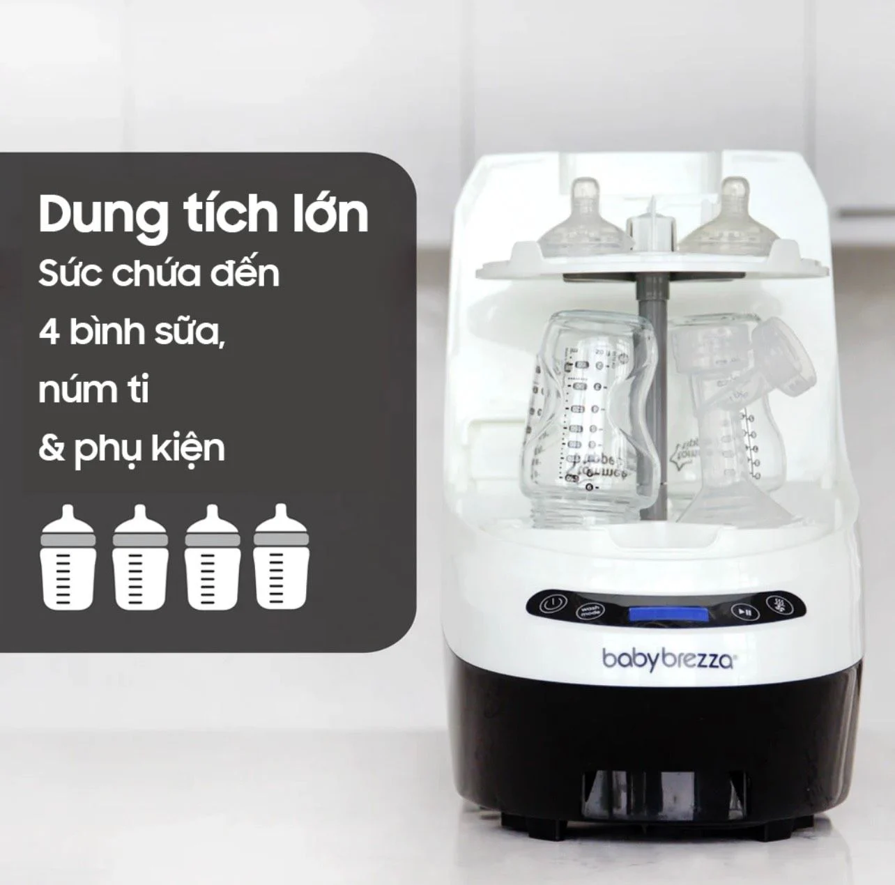 Máy rửa bình sữa Baby Brezza Bottle Washer Pro Nháp