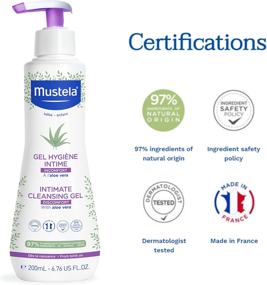 Mustela Intimate Cleansing Gel 200ml – Gentle & Naturally Protective