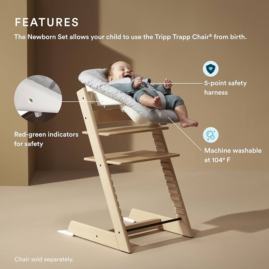 Ghế ăn dặm cho bé cao cấp Stokke Tripp Trapp, tải trọng 136kg, bảo hành 7 năm