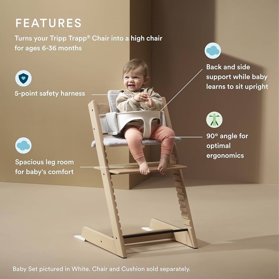 Stokke Tripp Trapp high-end baby high chair, load capacity 136kg, 7-year warranty - Trip Trapp High Chair