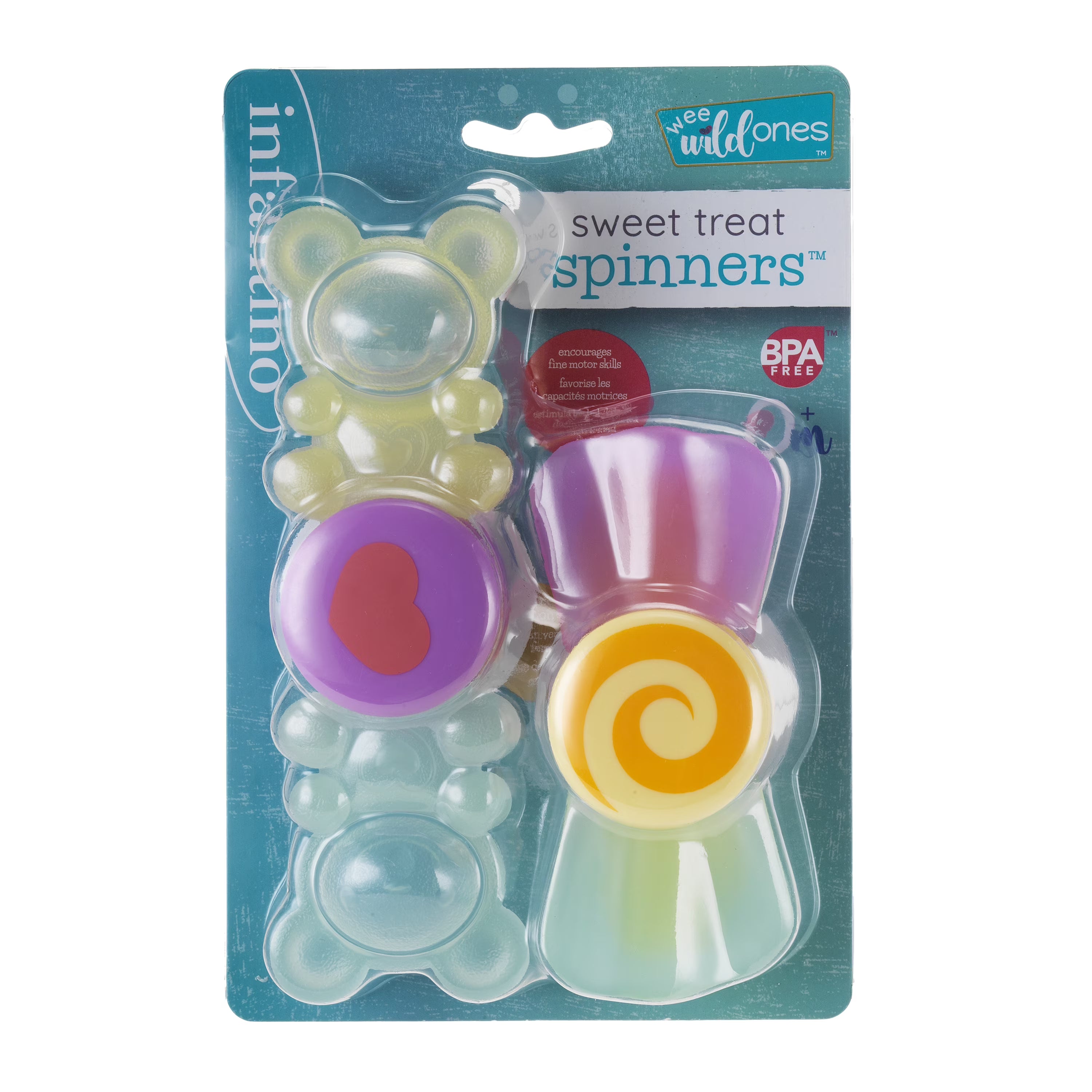 Bộ 2 Chong Chóng Dính Bàn Ăn Dặm Sweet Treat Spinners | Infantino 