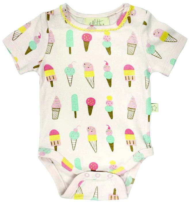 Ice Cream Cone Printed Crew Neck Jumpsuit