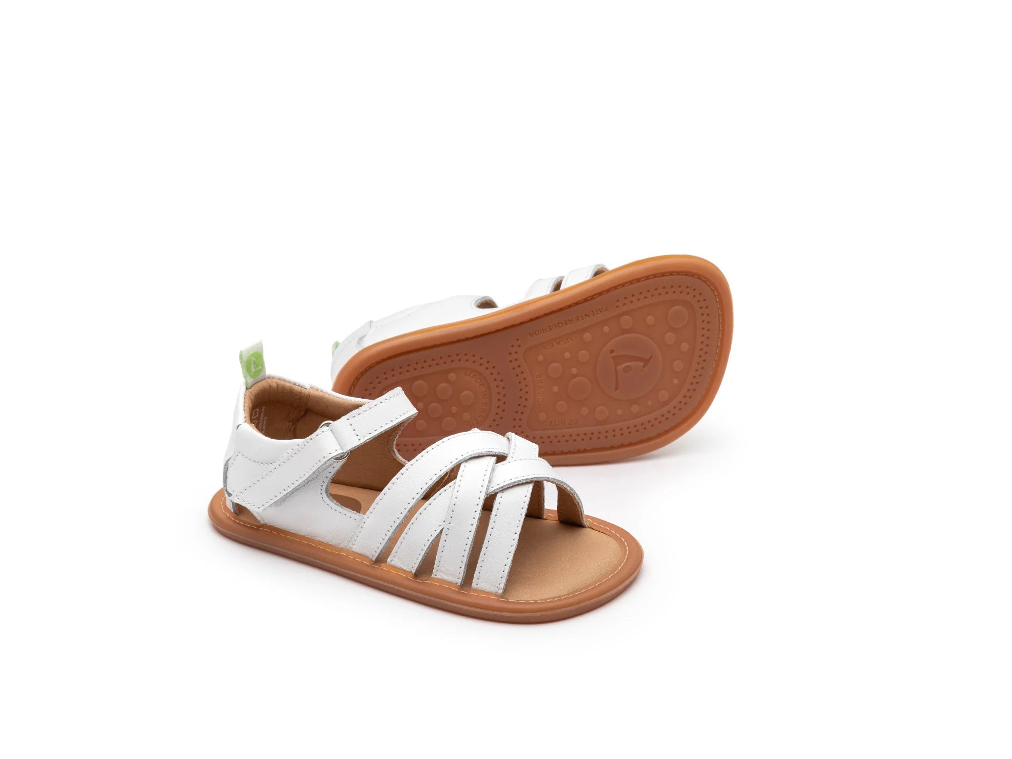 Tip Toey Joey Criss Cross Sandals - Coral Mat