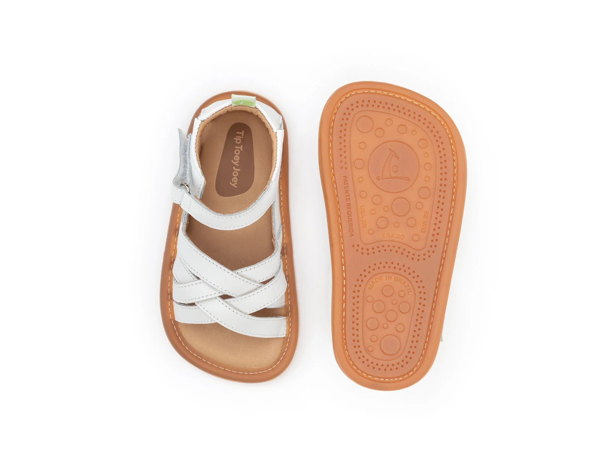 Tip Toey Joey Criss Cross Sandals - Coral Mat