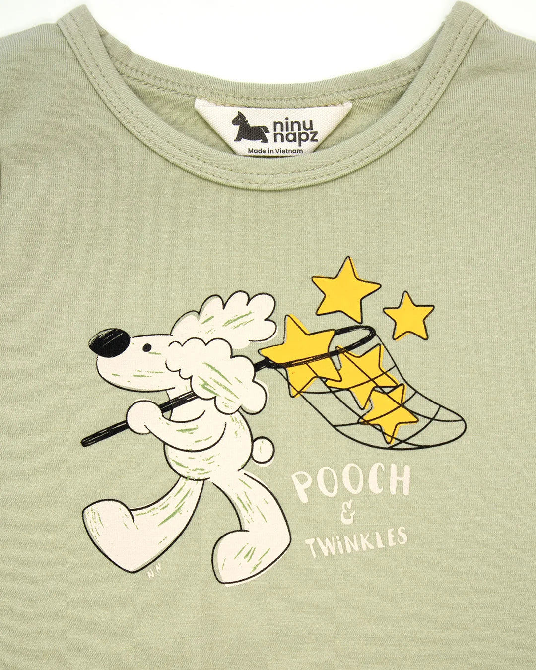 Áo Body Ba Lỗ Hoạ Tiết Pooch And Twinkles Cho Bé | NINUNAPZ
