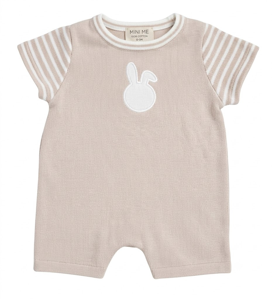Áo Gile Trẻ Em Móc Thủ Công Crochet Bunny Pink Stripe - Kẻ Sọc Hồng (3-6M) | Albetta