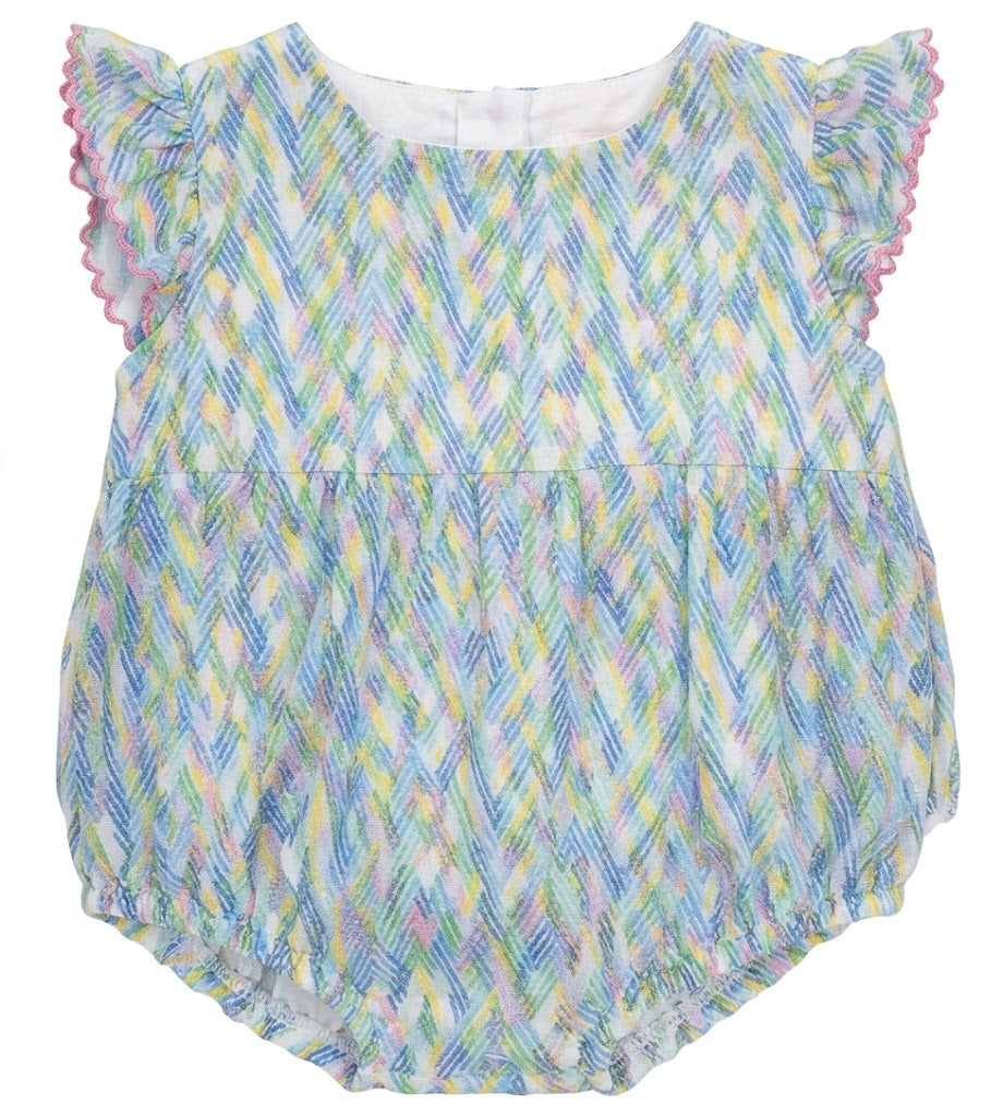 Áo Liền Quần Romper Bé Gái Họa Tiết Hoa Nora (3-24M) | Albetta