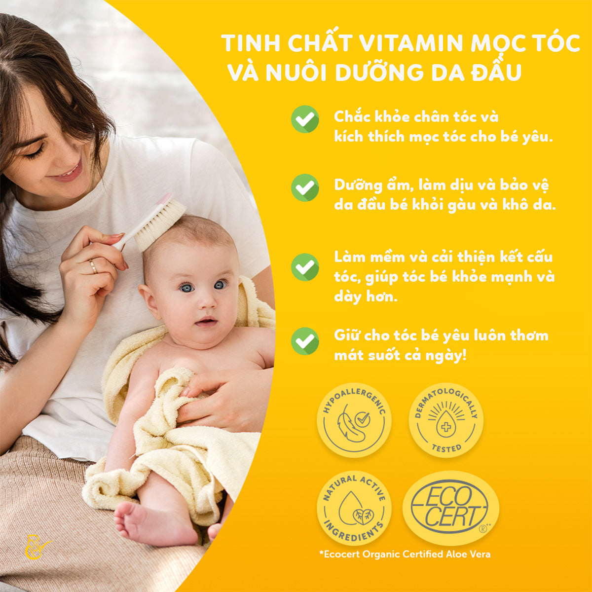 Tinh chất vitamin dưỡng tóc cho bé Mama's Choice