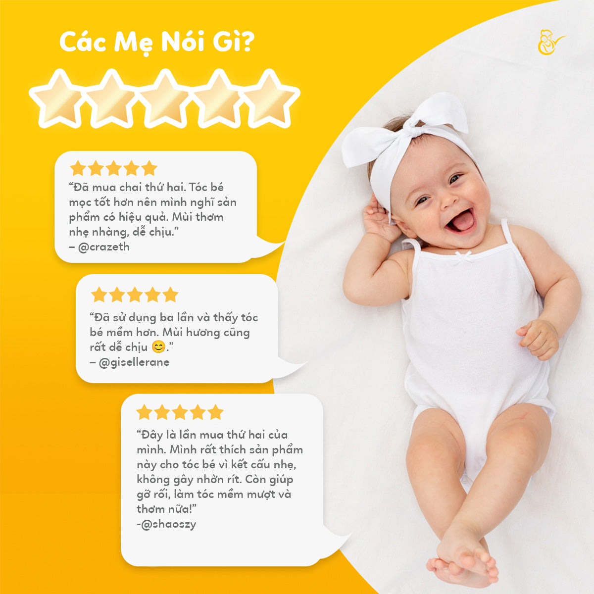 Tinh chất vitamin dưỡng tóc cho bé Mama's Choice