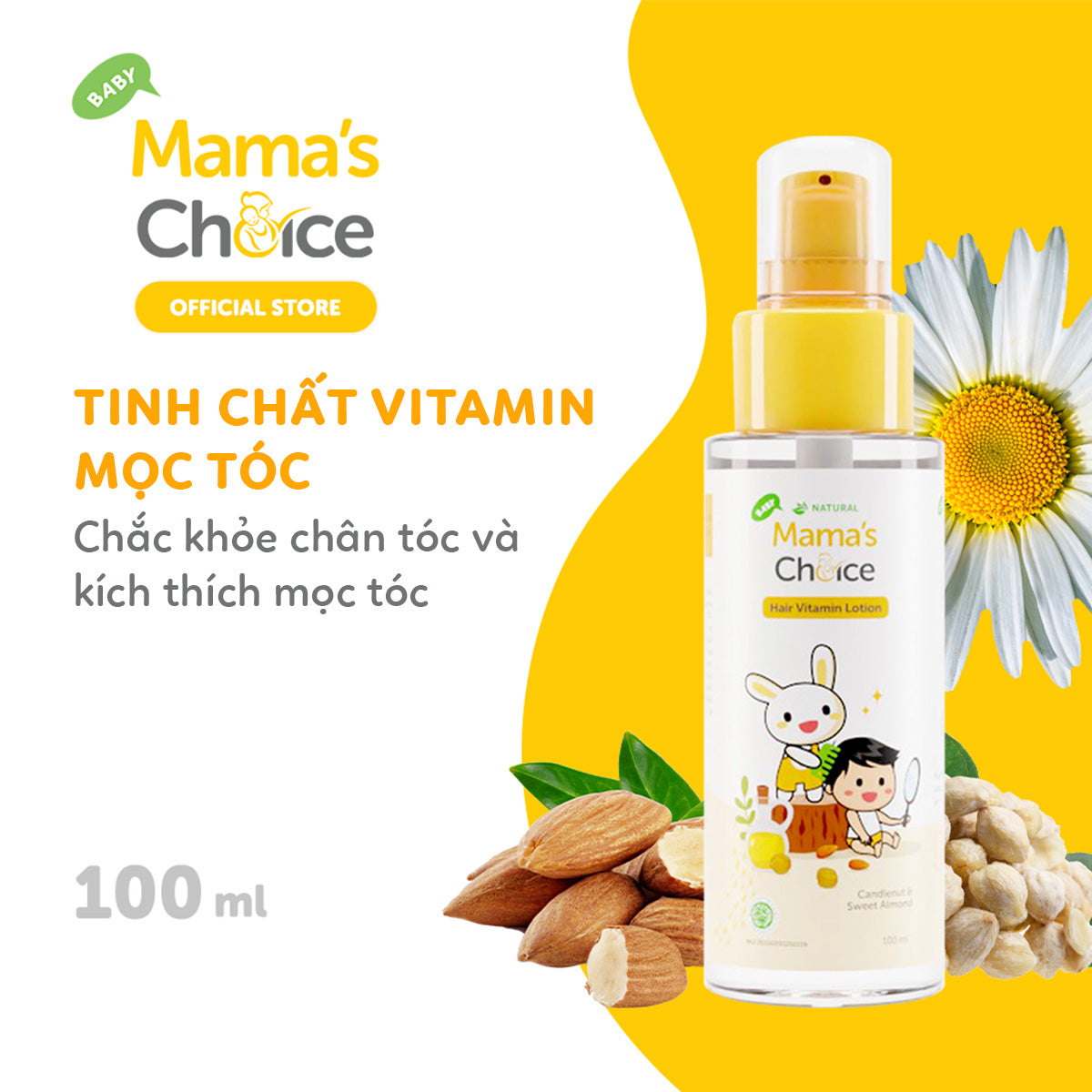 Tinh chất vitamin dưỡng tóc cho bé Mama's Choice