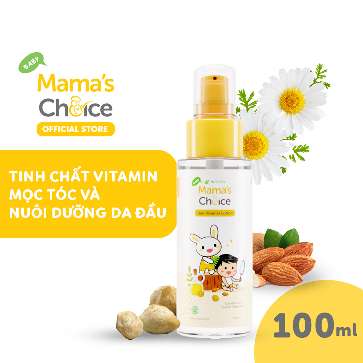 Tinh chất vitamin dưỡng tóc cho bé Mama's Choice