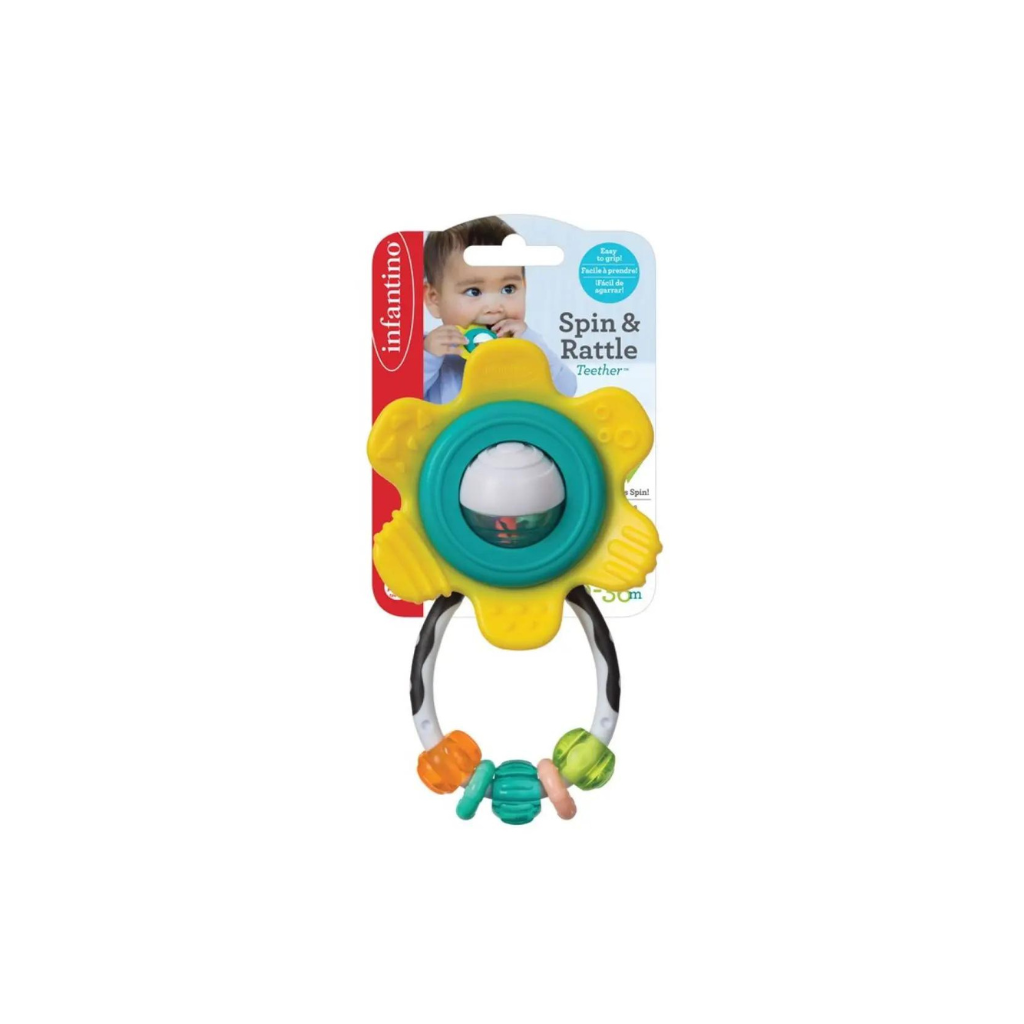 Infantino Shake & Teether Gummy Flower Rattle motherswork