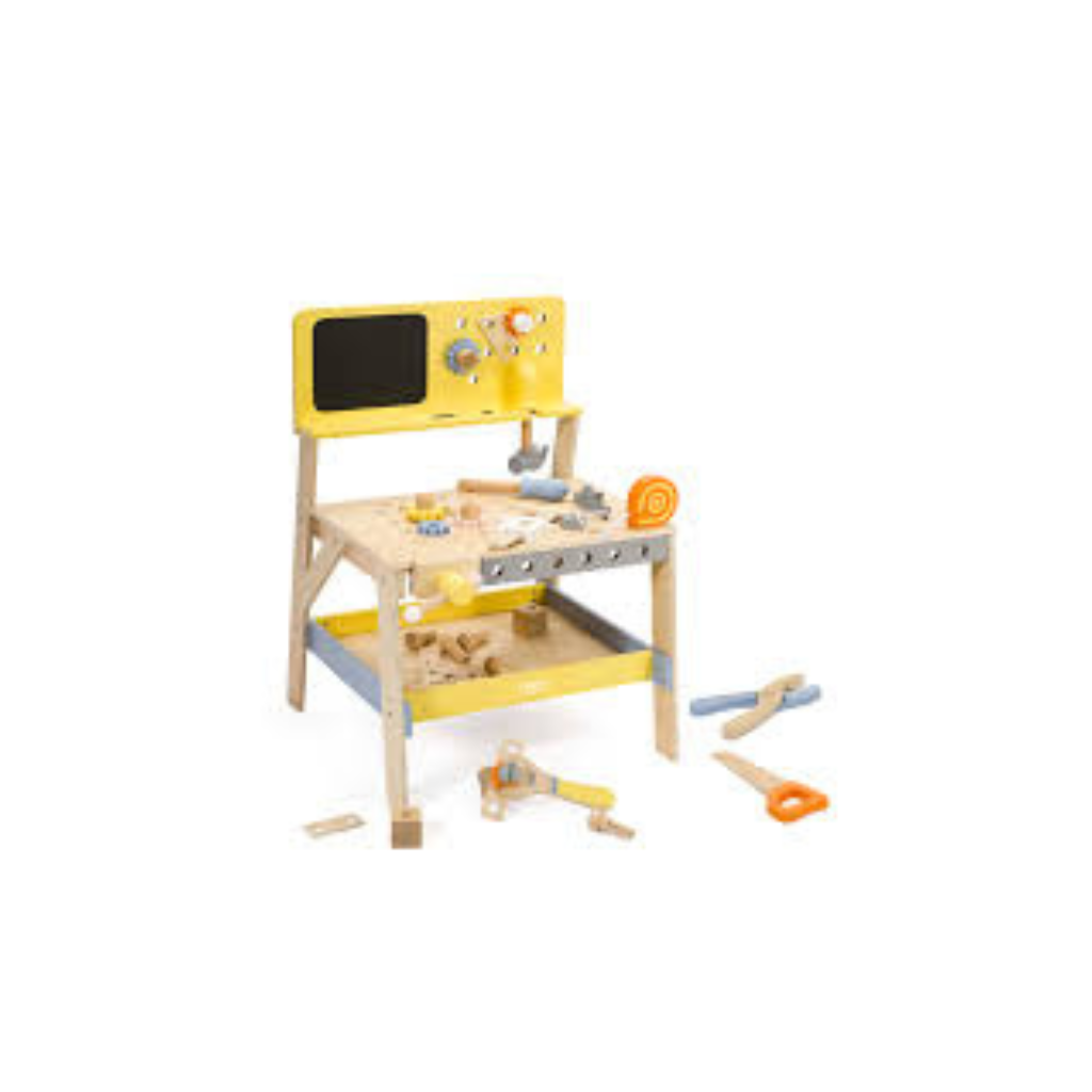 Classic World Orange Two-Tier Tool Table