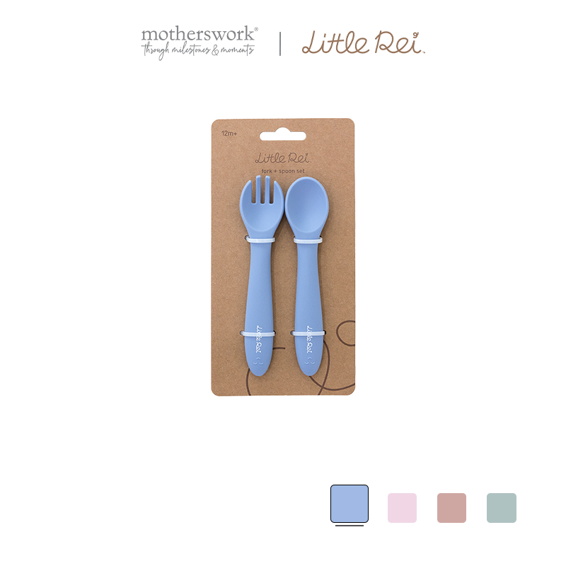 Little Rei spoon and fork set for babies from 12 months old