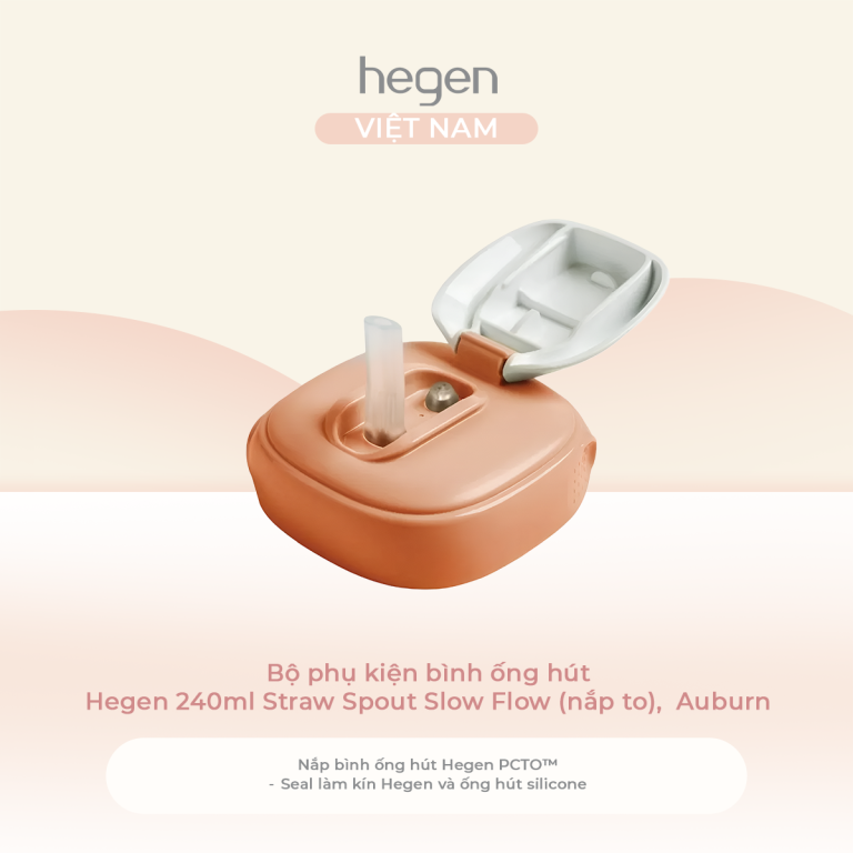 Bộ Phụ Kiện Bình Ống Hút Hegen PCTO Straw Spout (240ml)| Hegen