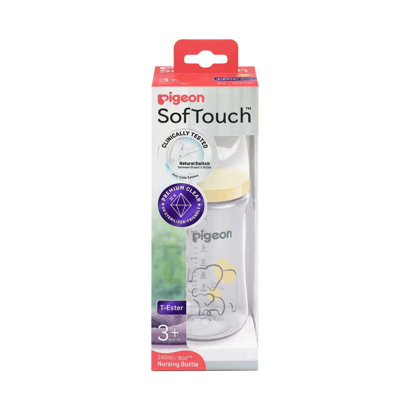Bình sữa Pigeon Softouch 240ml thế hệ mới
