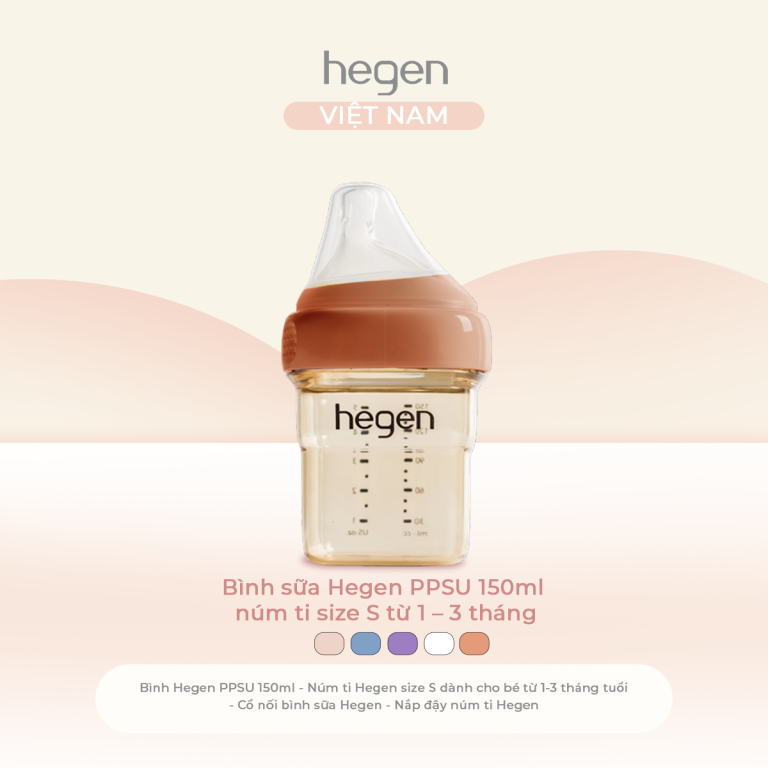 Bình Sữa Hegen PPSU Phiên Bản Auburn (150ml / 240ml / 330ml) | Hegen