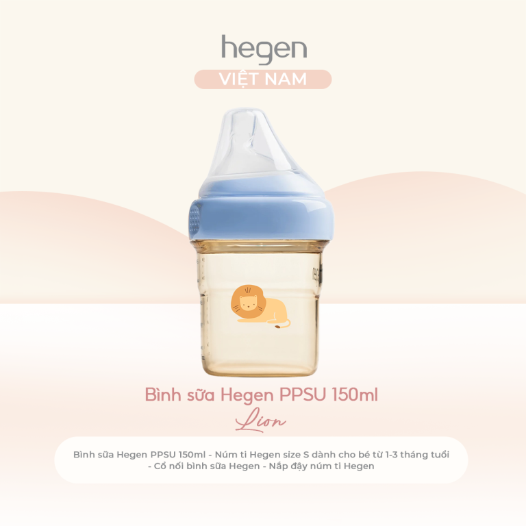 Bình Sữa Hegen PCTO PPSU Phiên Bản Sư Tử Blue-Lion | Hegen