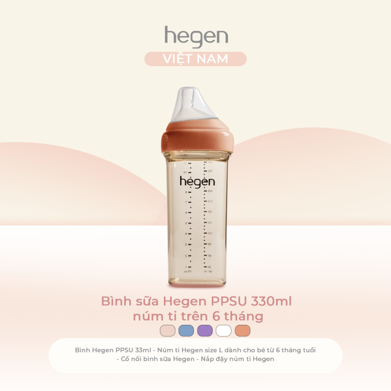 Bình Sữa Hegen PPSU Phiên Bản Auburn (150ml / 240ml / 330ml) | Hegen
