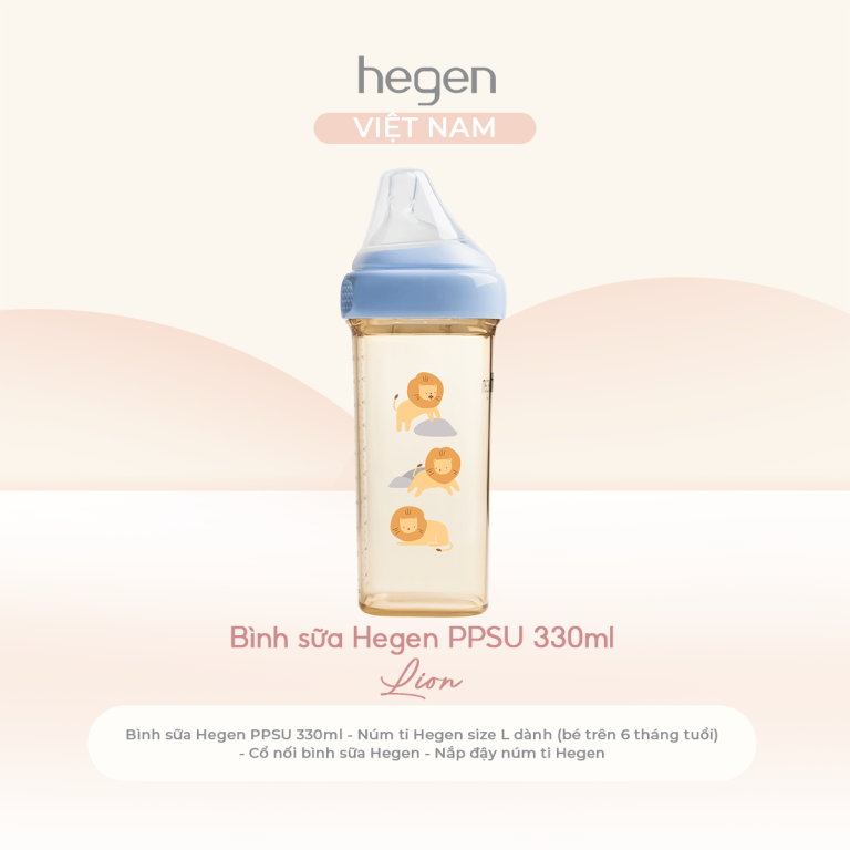 Bình Sữa Hegen PCTO PPSU Phiên Bản Sư Tử Blue-Lion | Hegen