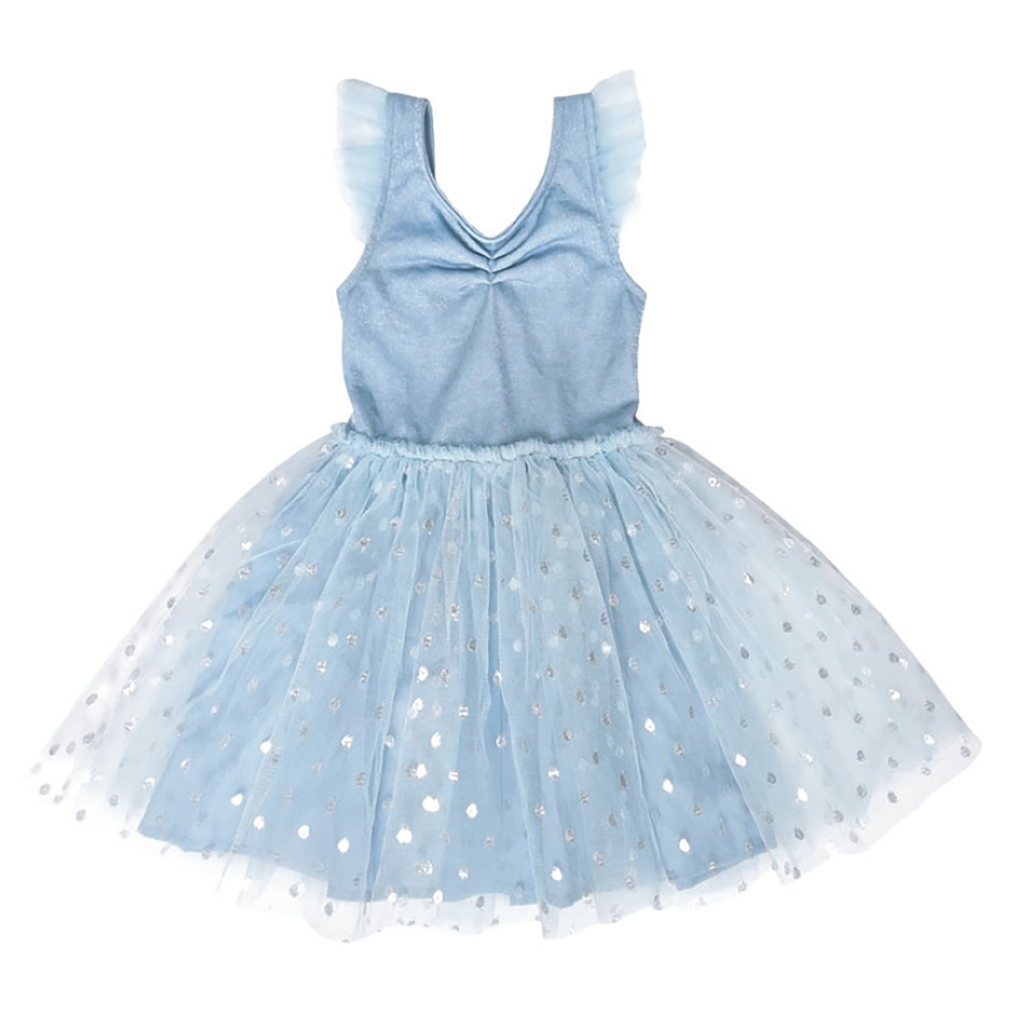Sparkling blue ballet dress