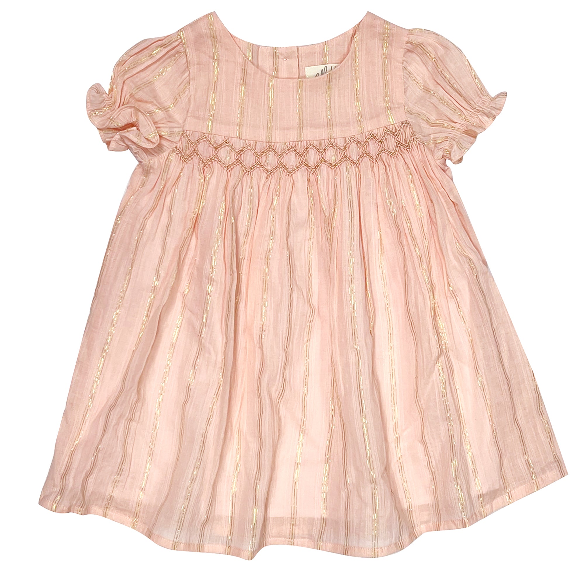 Misty pink crochet dress