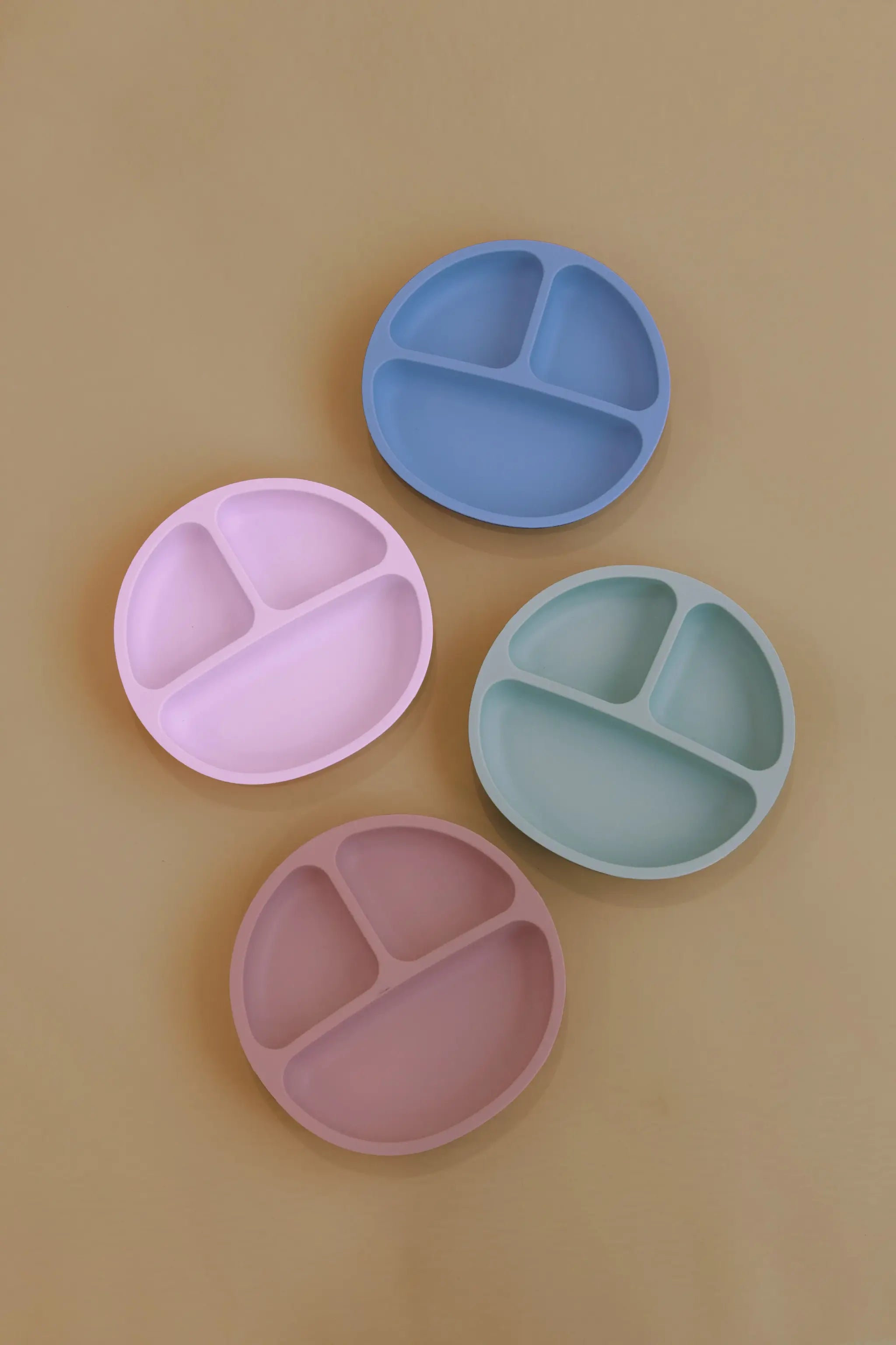 Đia chia thức ăn Silicon cho bé Little Rei