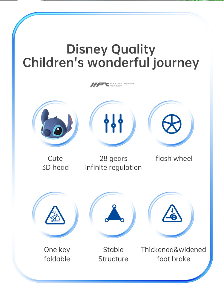 Xe trượt Scooter Disney Stitch 3D Mesuca