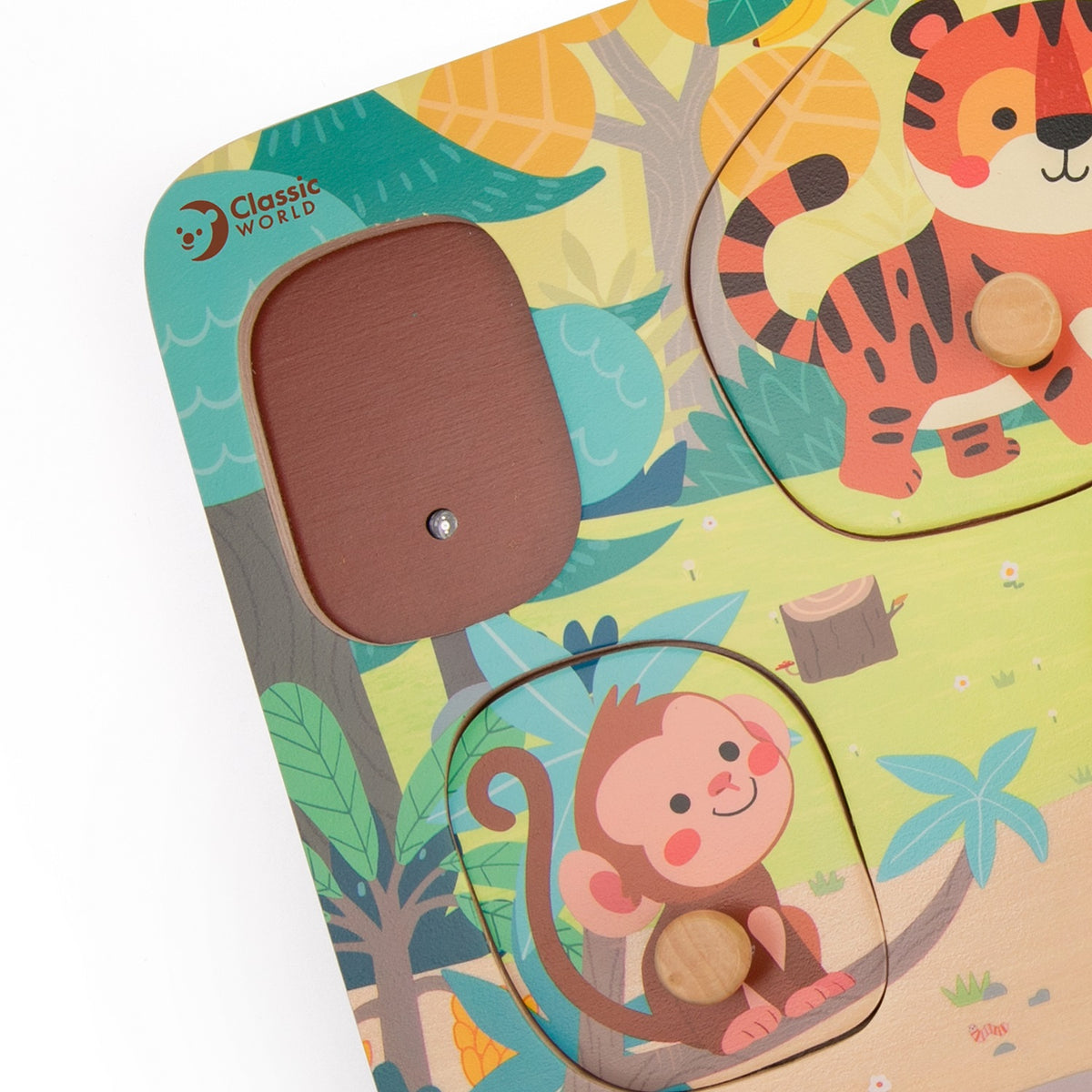 Đồ Chơi Bảng Ghép Hình Âm Thanh Động Vật Hoang Dã Jungle Animal Sound Puzzle | Classic World