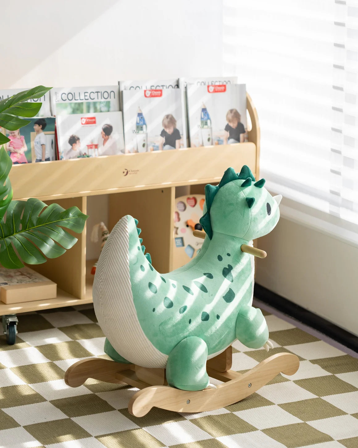 Đồ Chơi Khủng Long Bập Bênh Gỗ Cao Cấp Dinosaur Rocker | Classic World