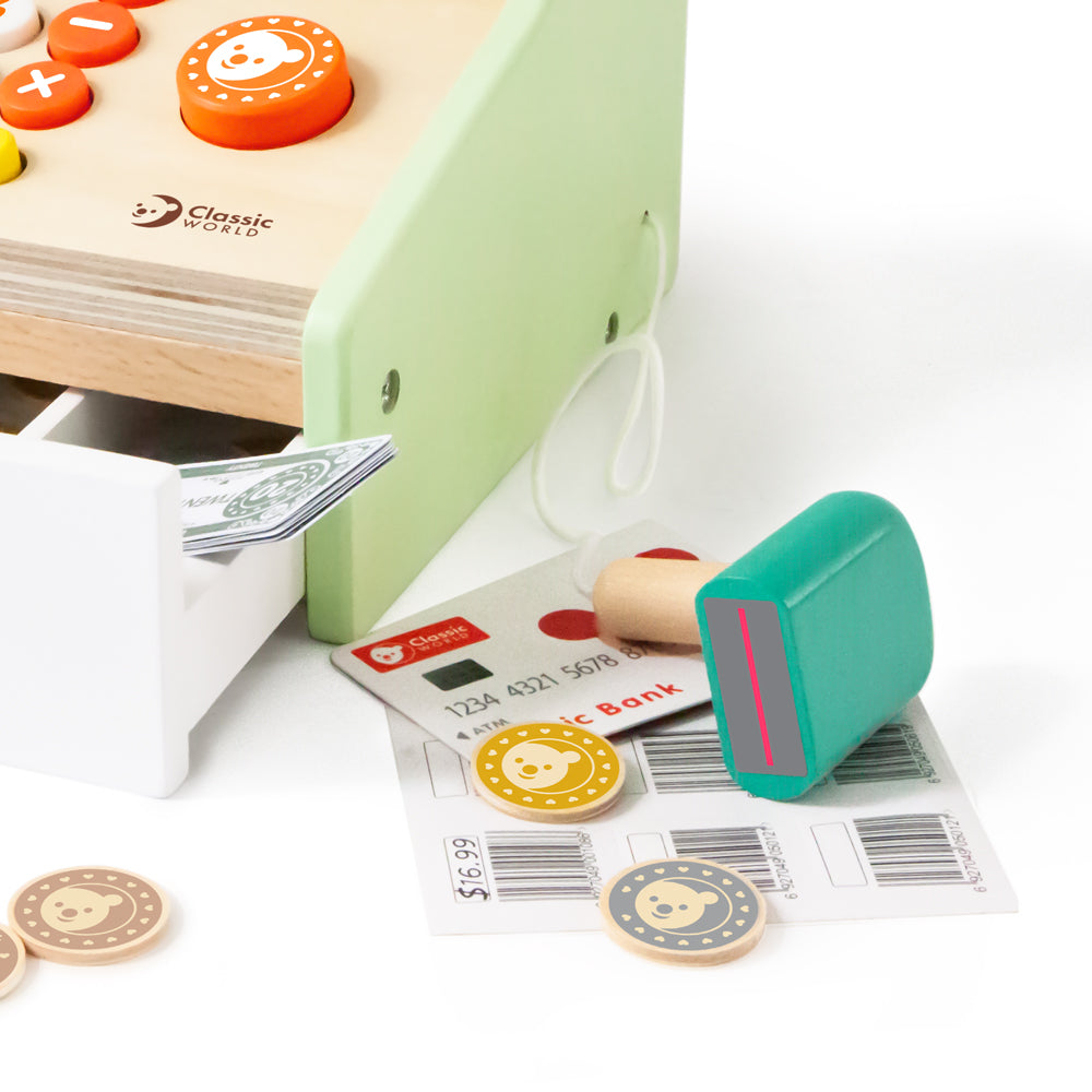 Đồ Chơi Máy Tính Tiền Siêu Thị Bằng Gỗ Cash Register | Classic World