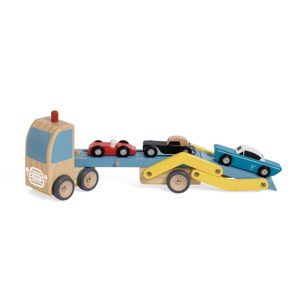 Đồ Chơi Xe Tải Vận Chuyển Ô Tô Bằng Gỗ Car Transporter Truck | Classic World