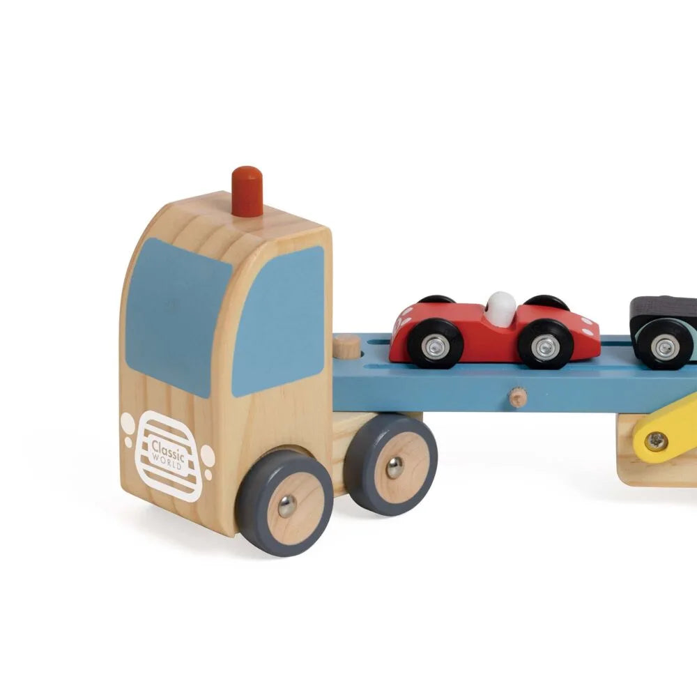 Đồ Chơi Xe Tải Vận Chuyển Ô Tô Bằng Gỗ Car Transporter Truck | Classic World