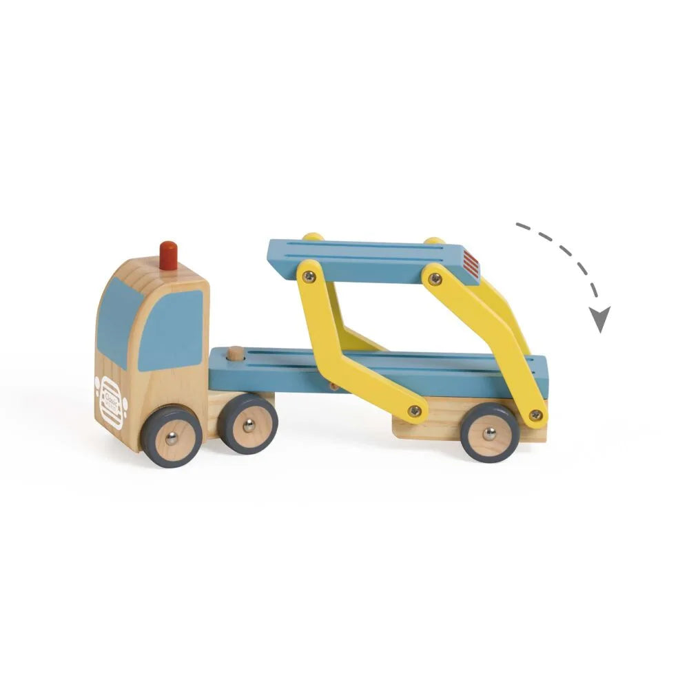 Đồ Chơi Xe Tải Vận Chuyển Ô Tô Bằng Gỗ Car Transporter Truck | Classic World