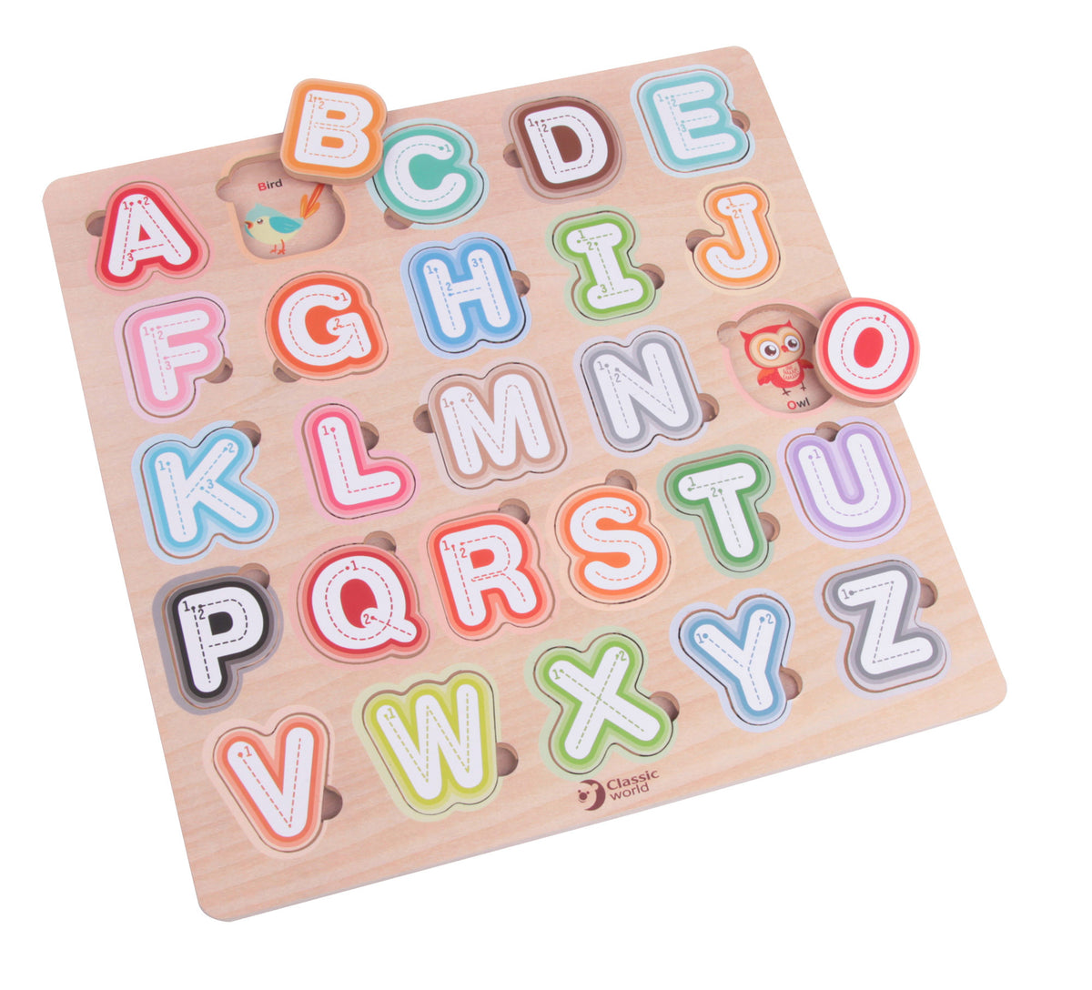 Đồ Chơi Bảng Ghép Hình Chữ Cái Giáo Dục Tiếng Anh Bằng Gỗ | Classic World