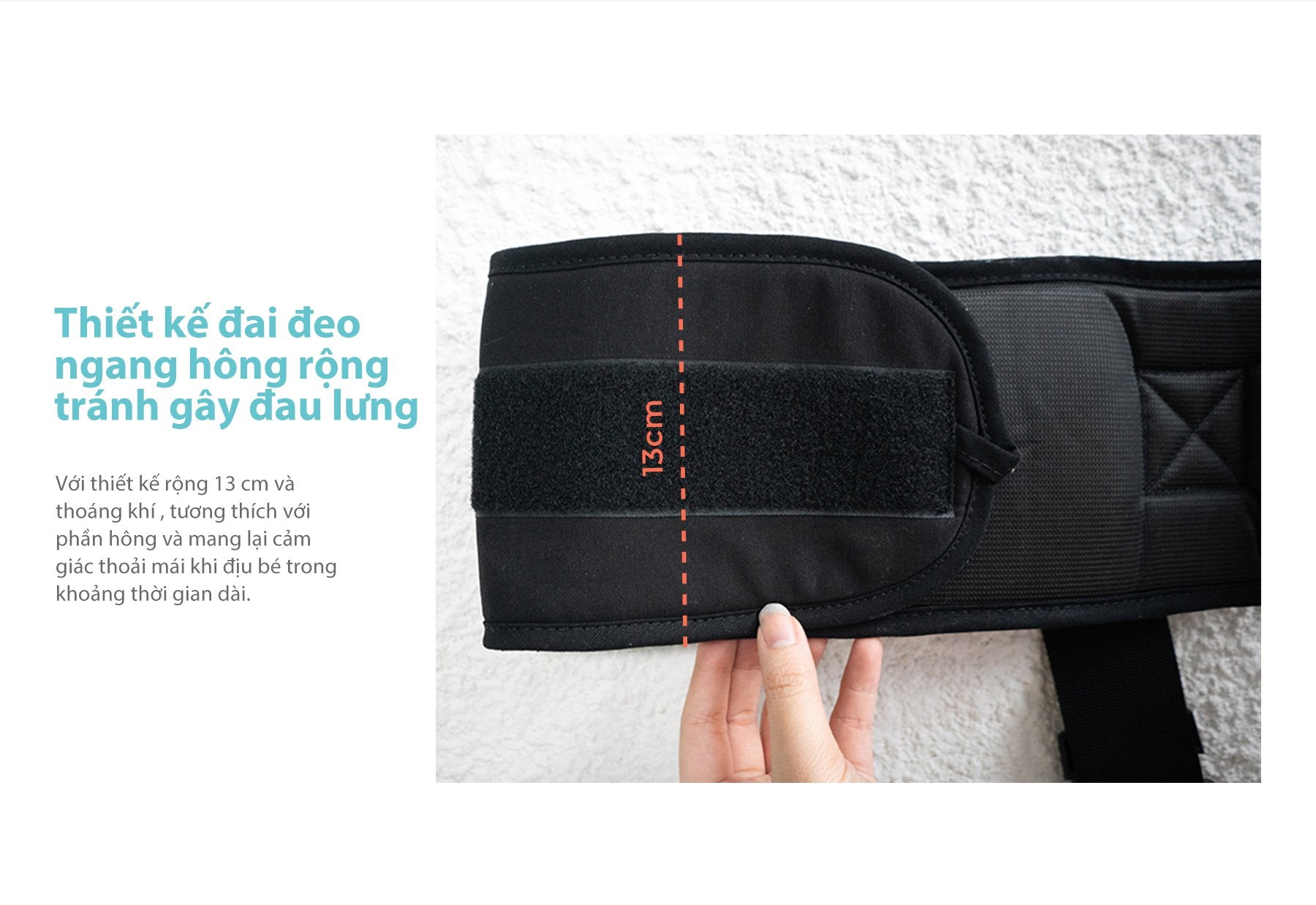 Địu Ngồi Em Bé Cao Cấp Nero Bianco X MOOIMOM