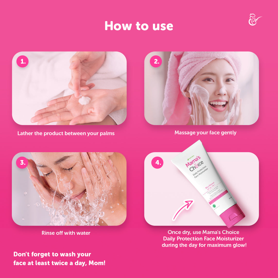 Mama's Choice Gentle Facial Cleanser for Pregnant & Postpartum Mothers