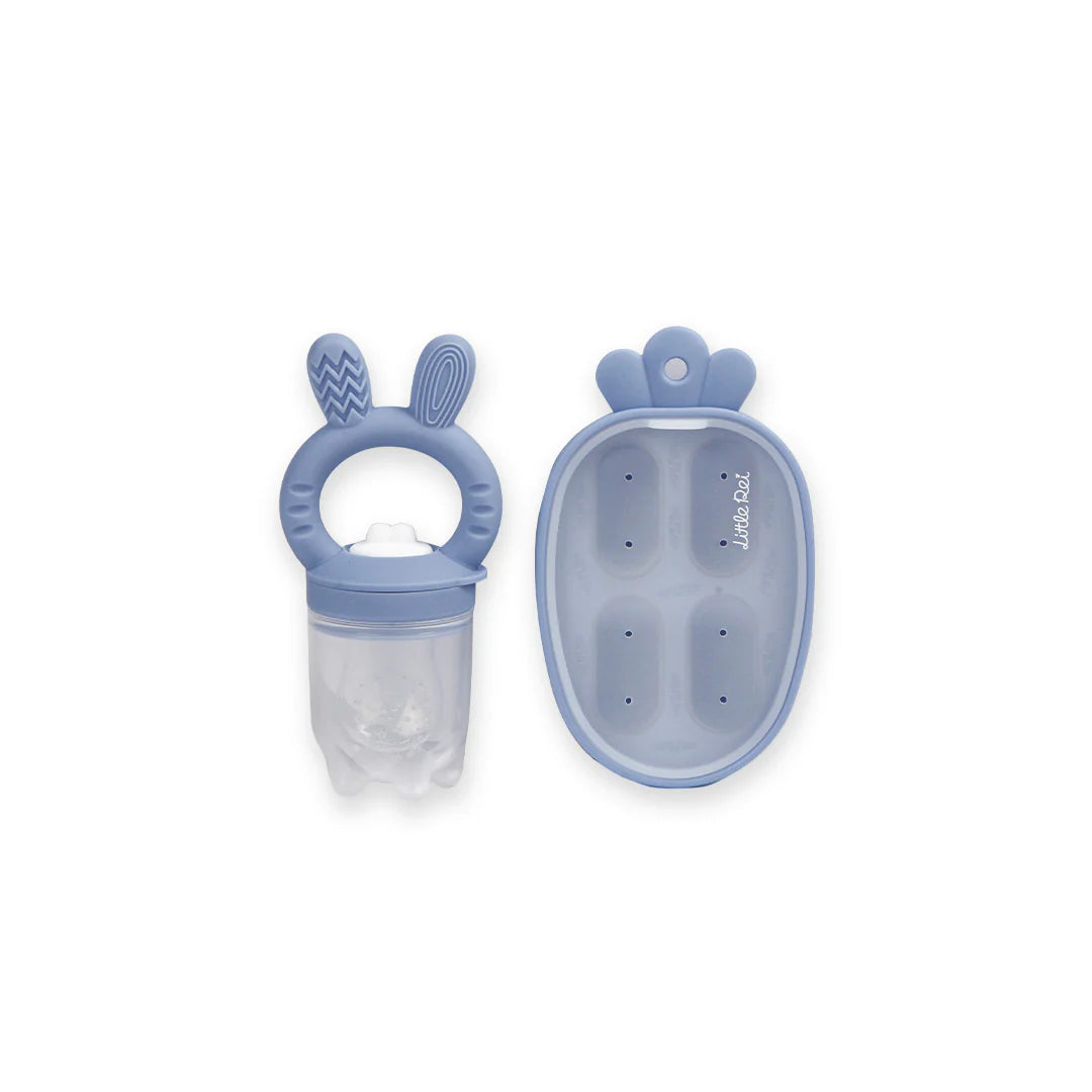 Túi Nhai Ăn Dặm Chống Hóc Silicon Cao Cấp Little Rei Cho Bé Tập Nhai