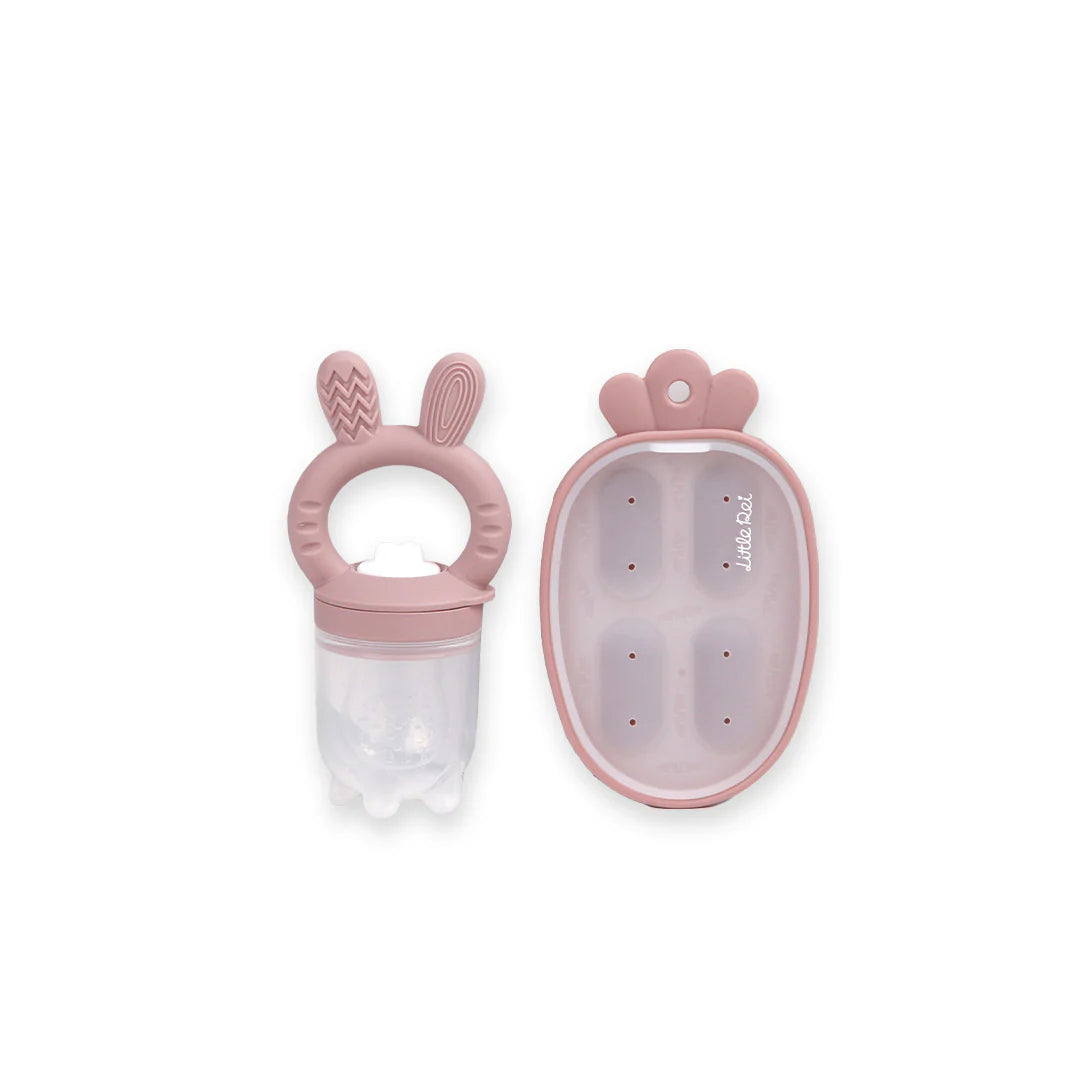 Túi Nhai Ăn Dặm Chống Hóc Silicon Cao Cấp Little Rei Cho Bé Tập Nhai