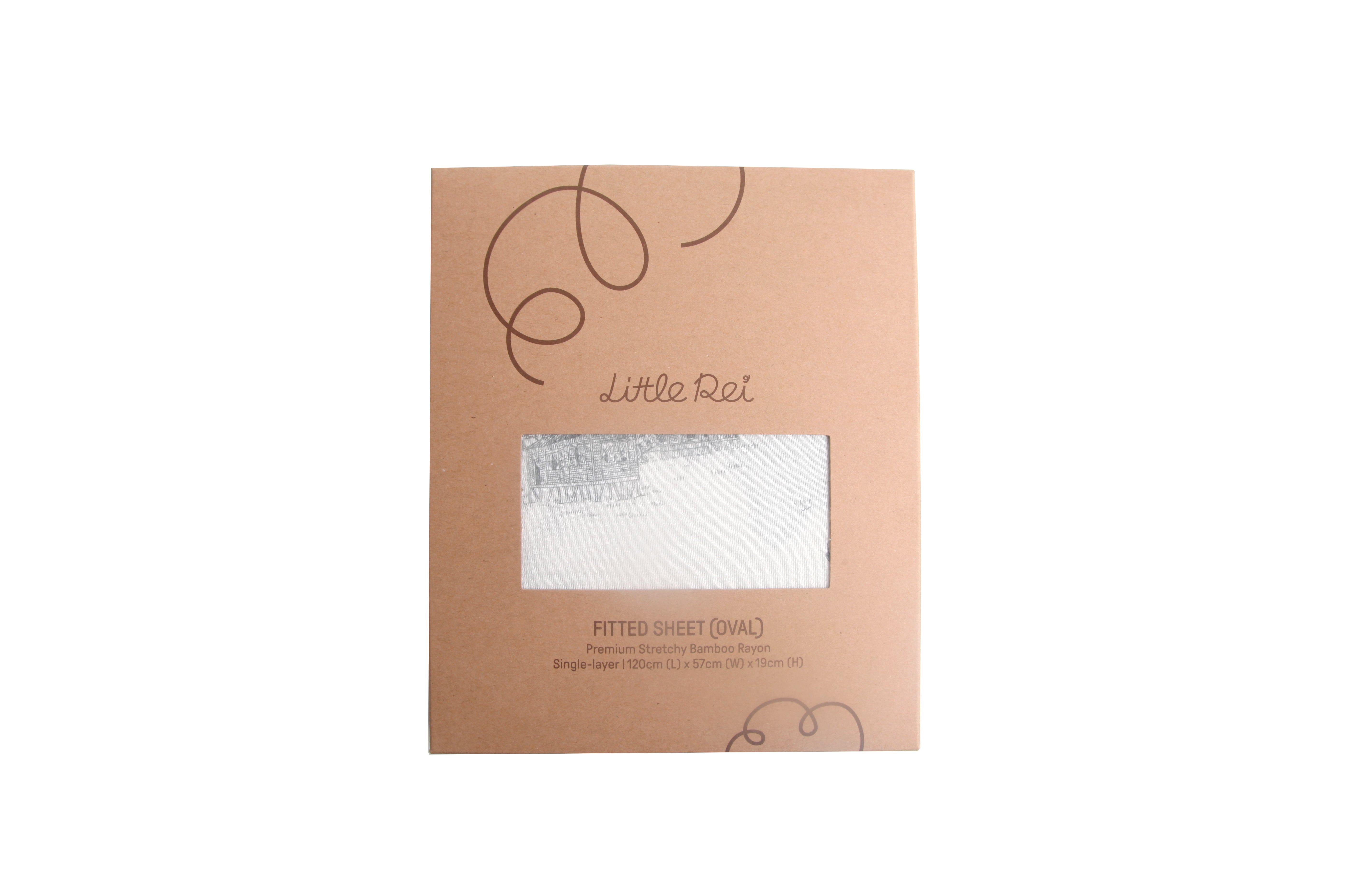 Little Rei Bamboo Fiber Bed Sheet, Elastic Hem