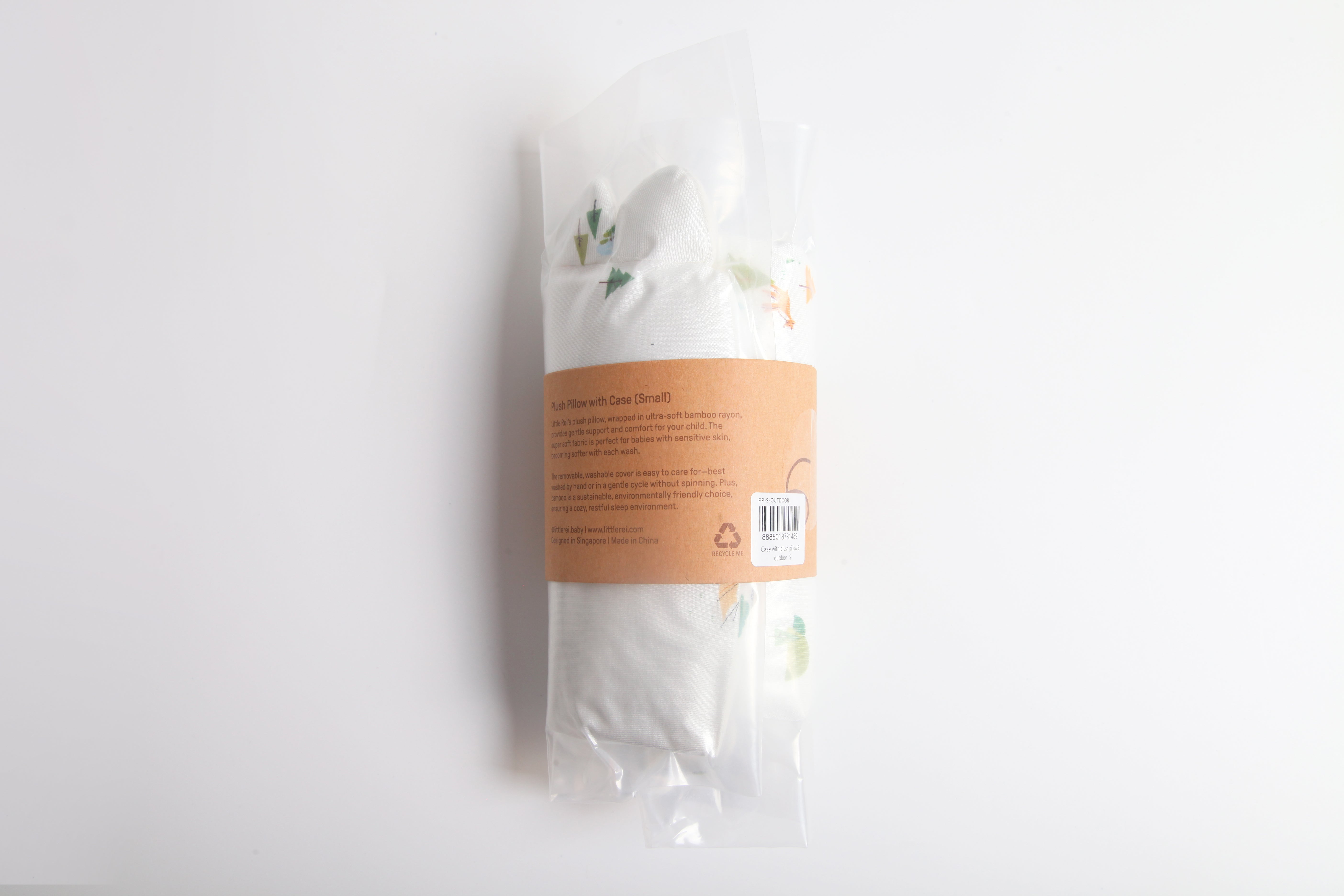 Little Rei premium bamboo fiber pillow, 100% polyester pillow core, soft, breathable for good sleep