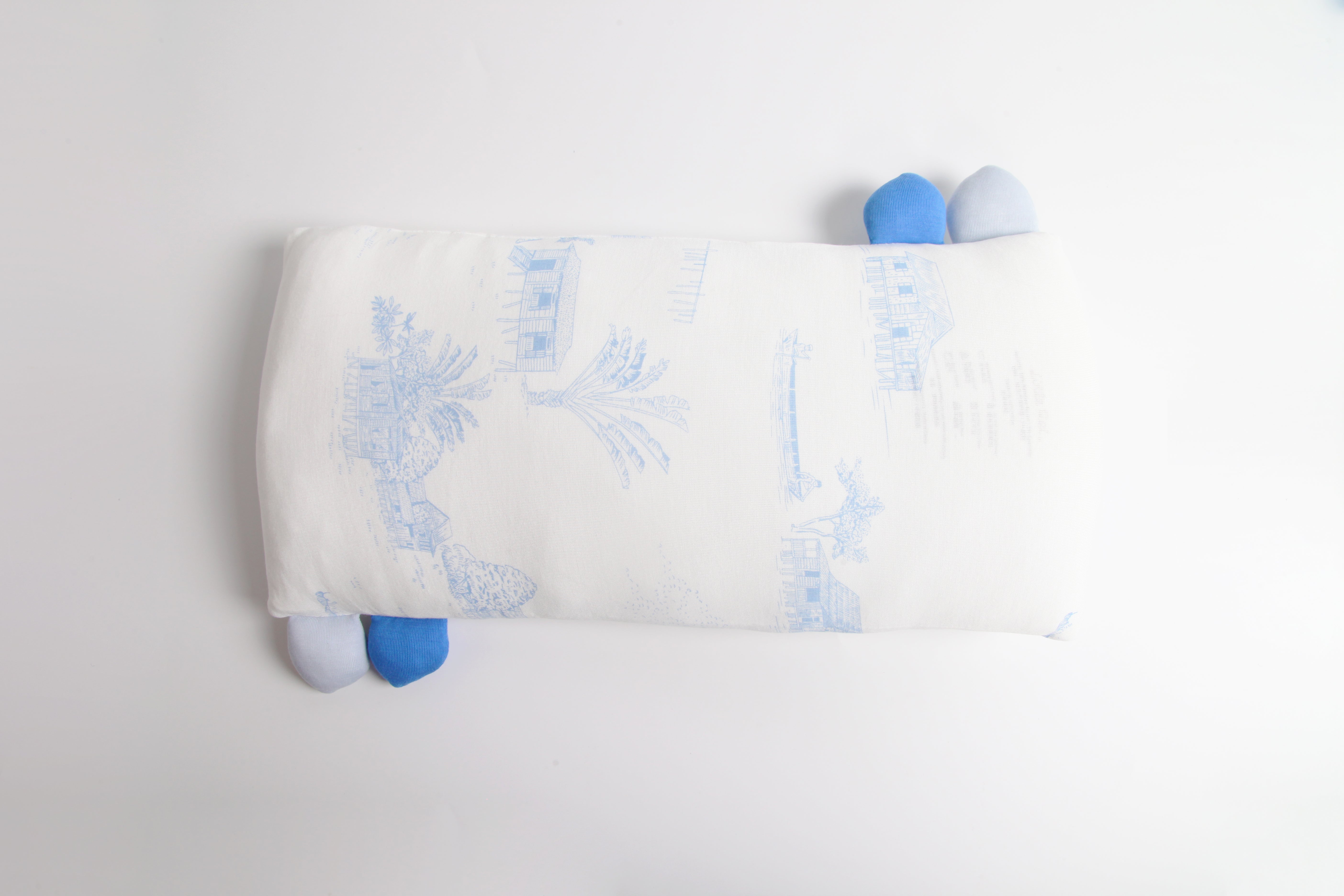 Little Rei premium bamboo fiber pillow, 100% polyester pillow core, soft, breathable for good sleep